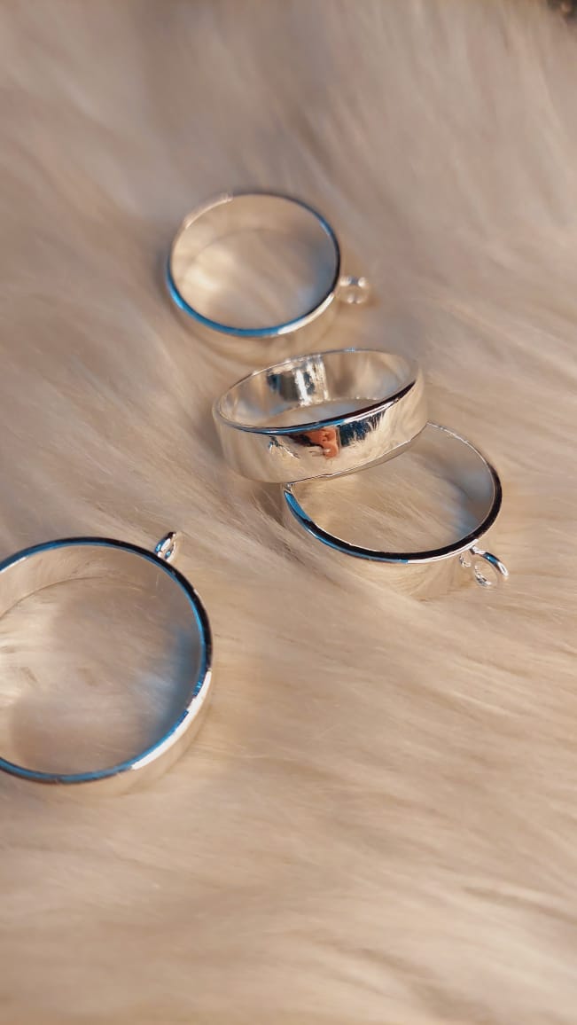 1pc Thick / Deep round Hollow Bezels /Pendants for Resin Art