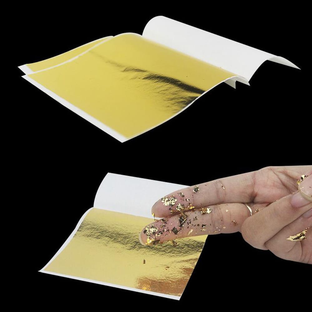 20 sheets , Imitation Gold / Silver foil sheets