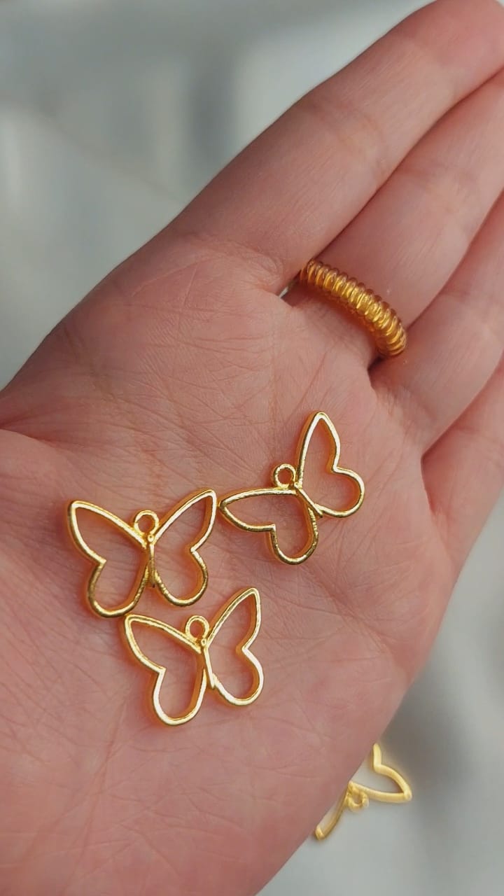 1pc Small Butterfly Bezels / Pendants