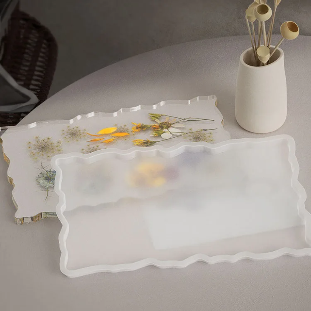Tray mold irregular rectangle silicone mold 12×7.5 inches