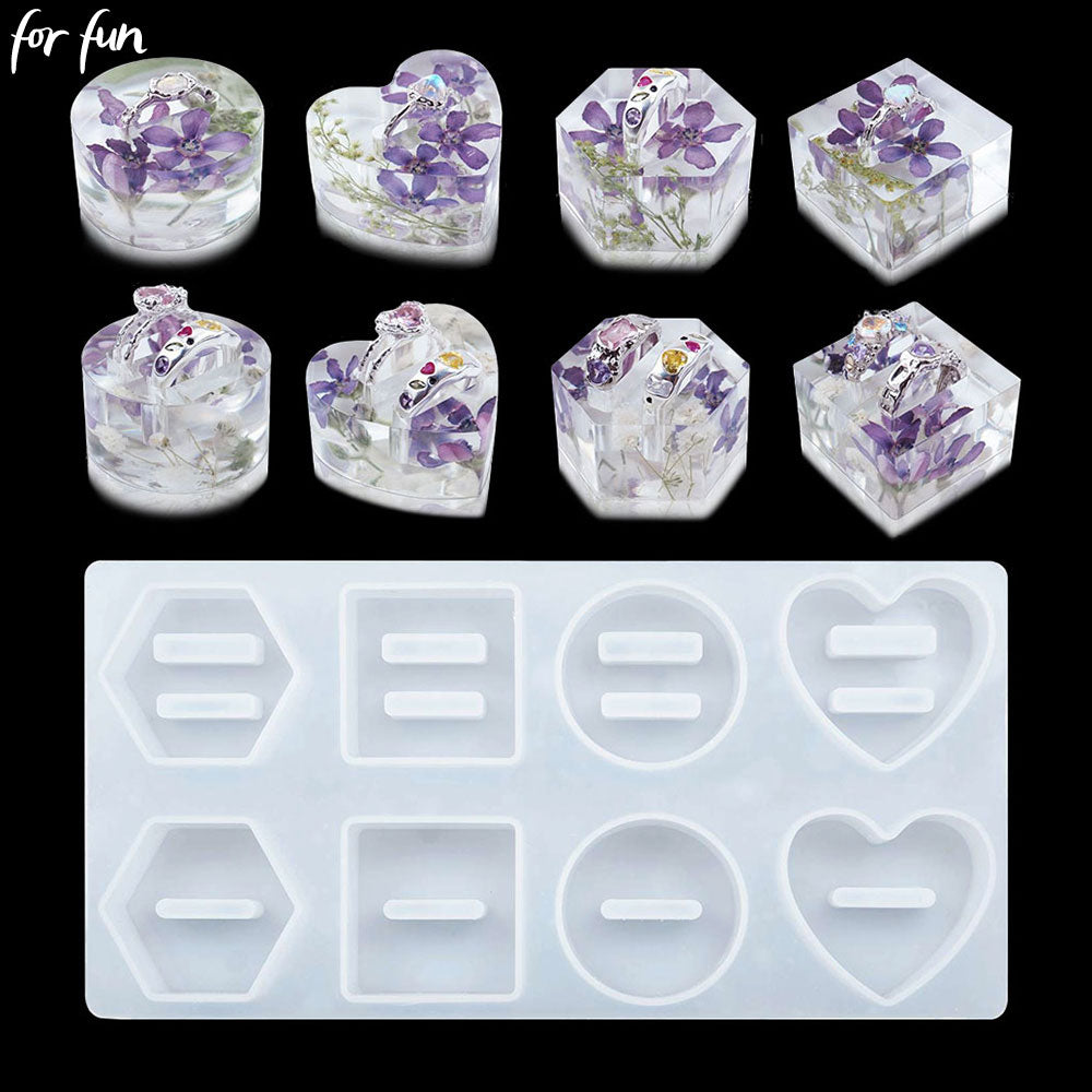 Ring holder silicone mold for epoxy resin / concrete
