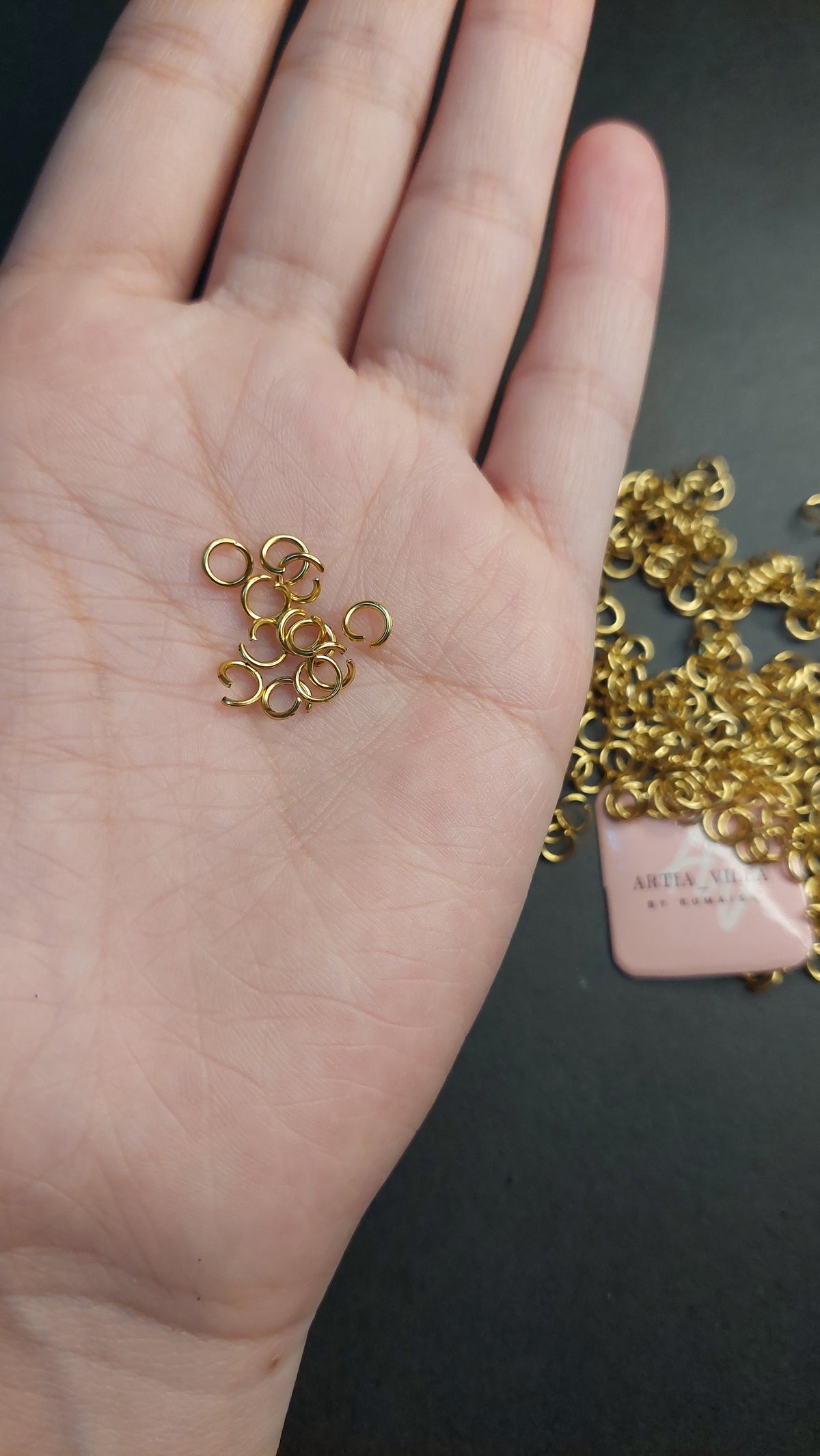 10 grams Jumprings in silver/golden for jewellery making/jhumka making