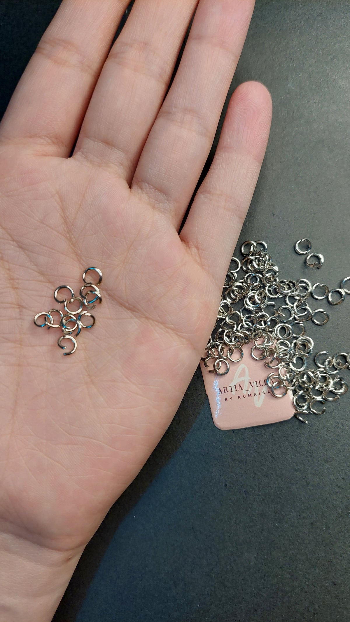 10 grams Jumprings in silver/golden for jewellery making/jhumka making
