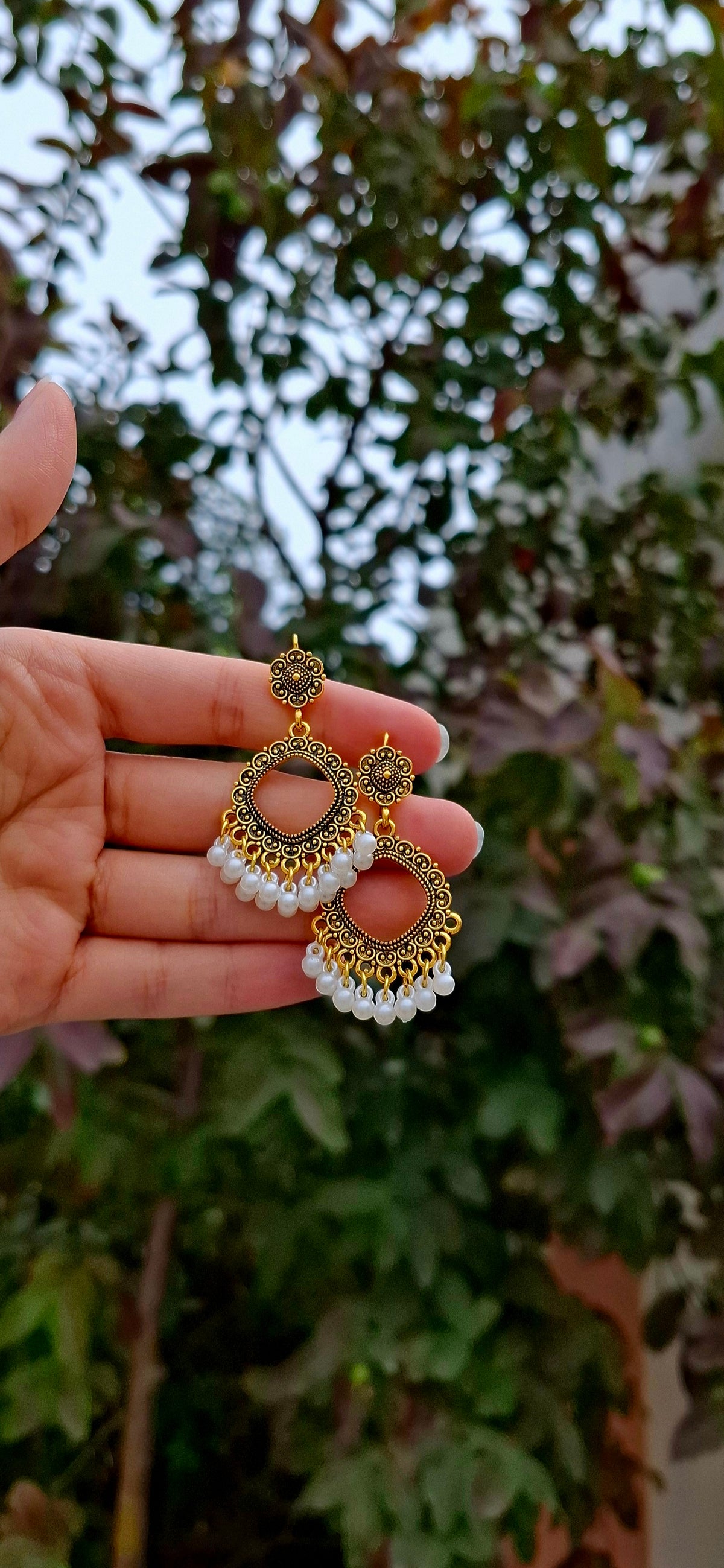 Mini Square jhumkay golden/silver