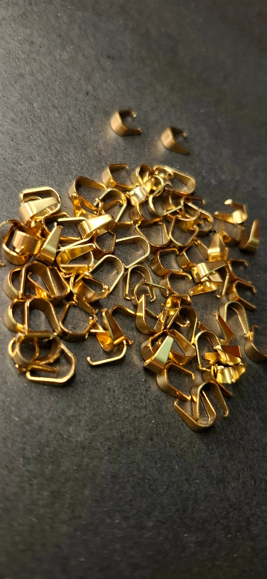 Stainless steel / Gold plated bails, hooks , 10 pcs per pack