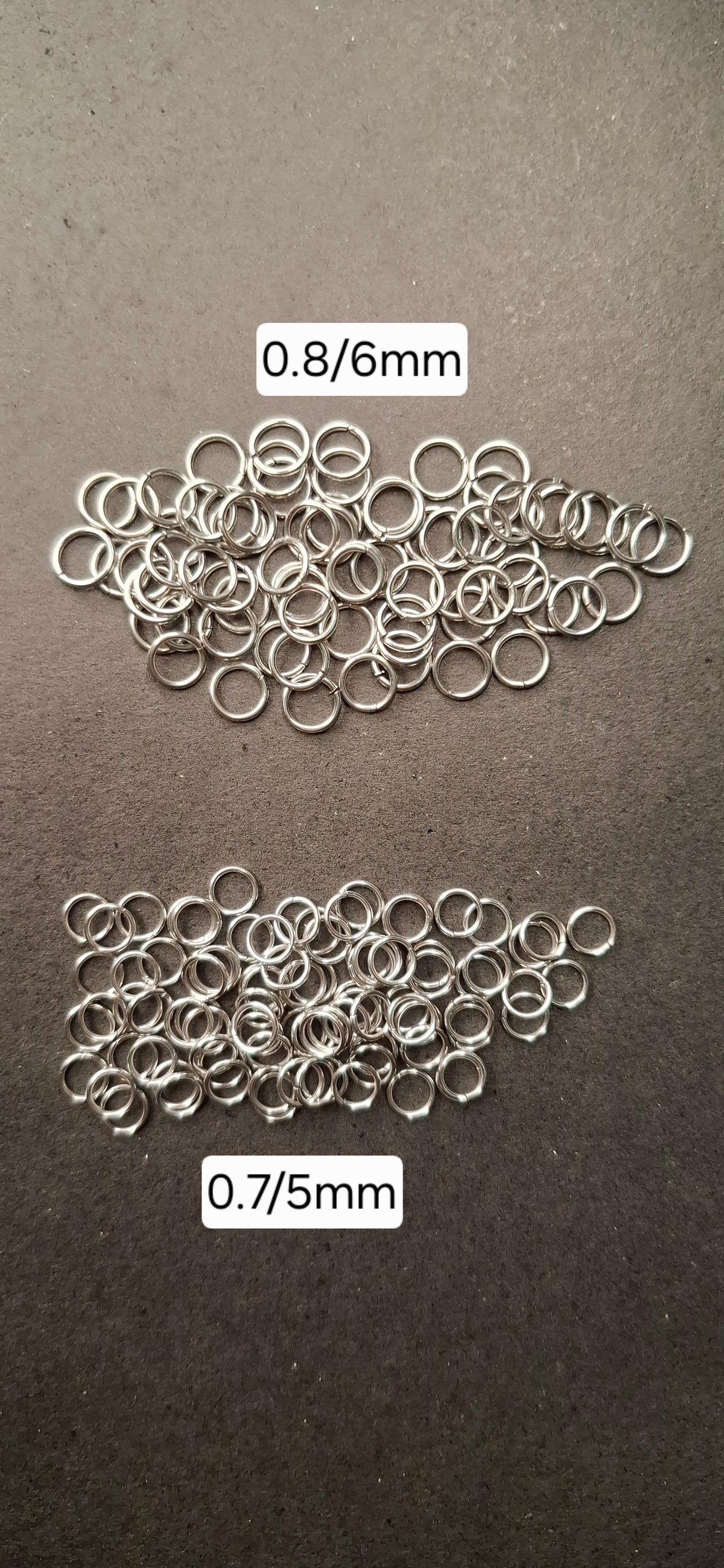 Stainless steel/ Gold plated Jumprings, 20 pcs per pack