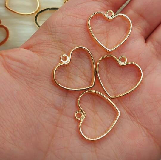 1pc High Quality, Imported Small Heart Bezels