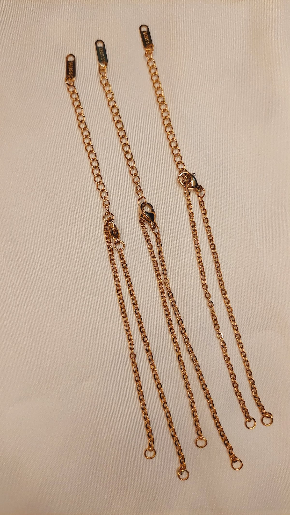 1 pc Stainless Steel/ Gold Plated Bracelet Chains