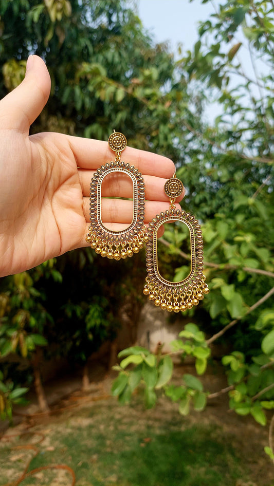 Elliptical Jhumka Pair
