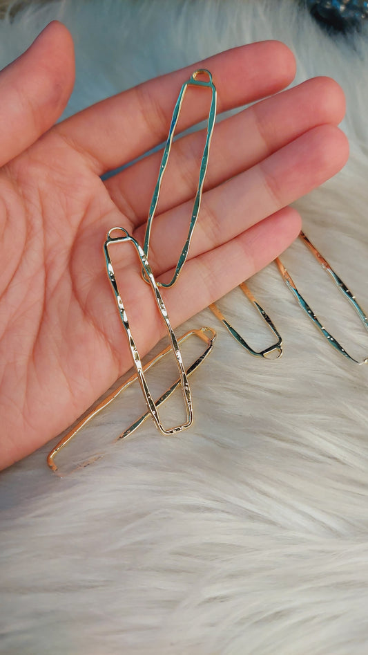 1pc High Quality Irregular elongated Bezel
