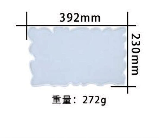 Epoxy Resin Irregular Silicone Rectangle Tray Mold