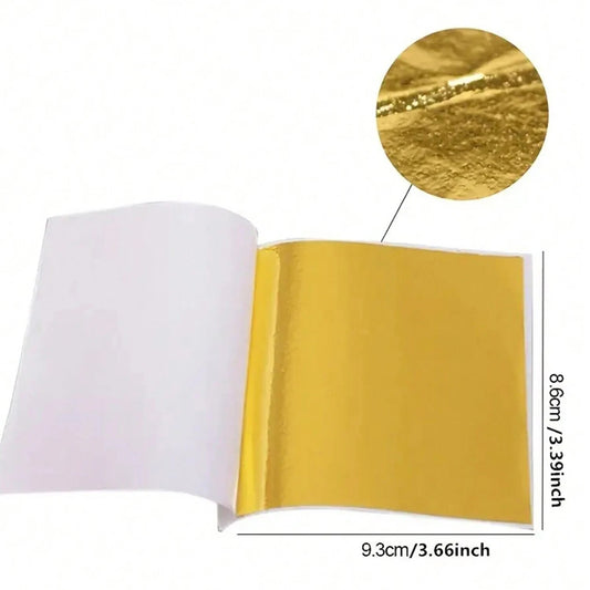 20 sheets , Imitation Gold / Silver foil sheets