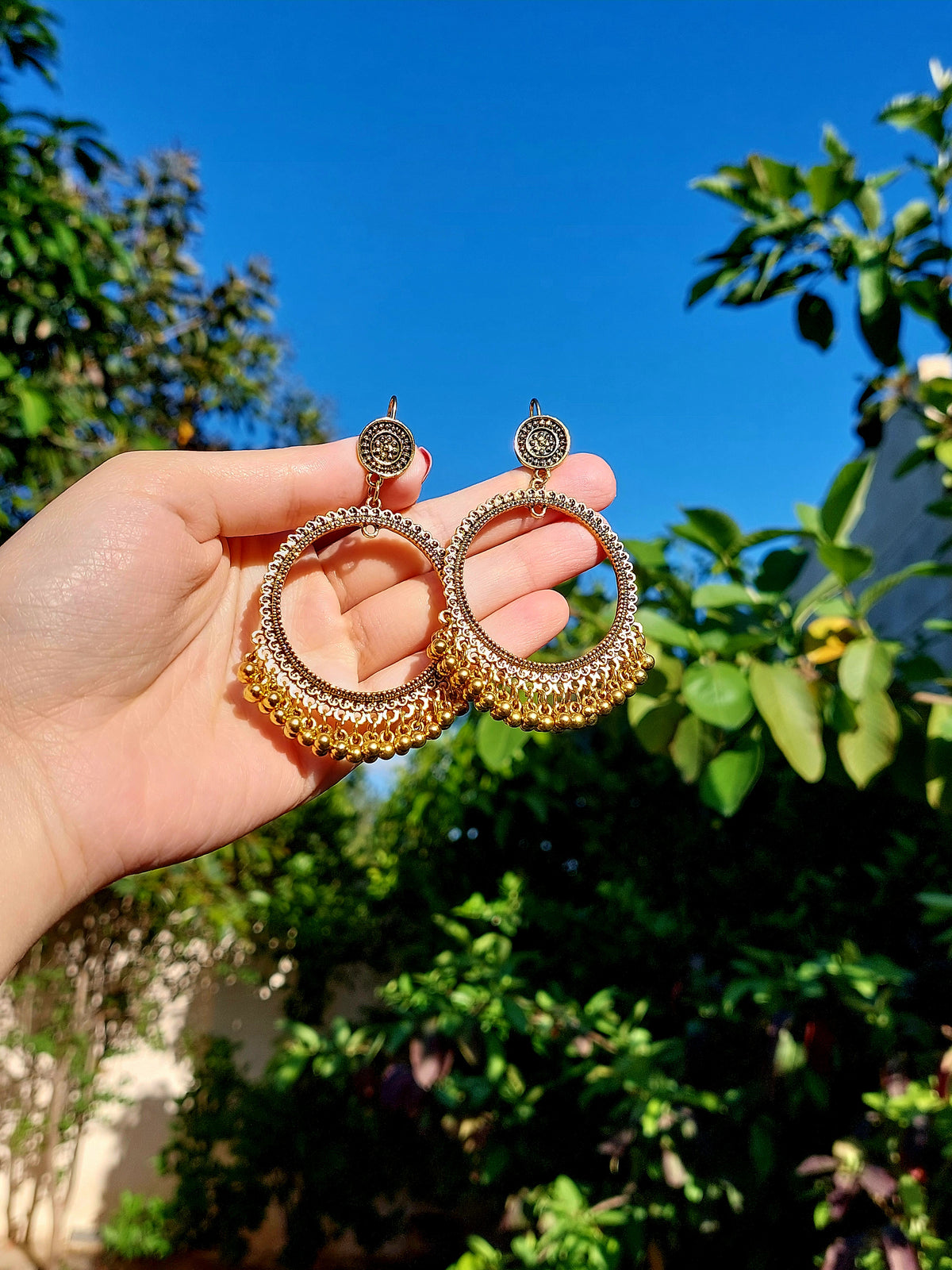 Round Jhumkas O.D  Pair