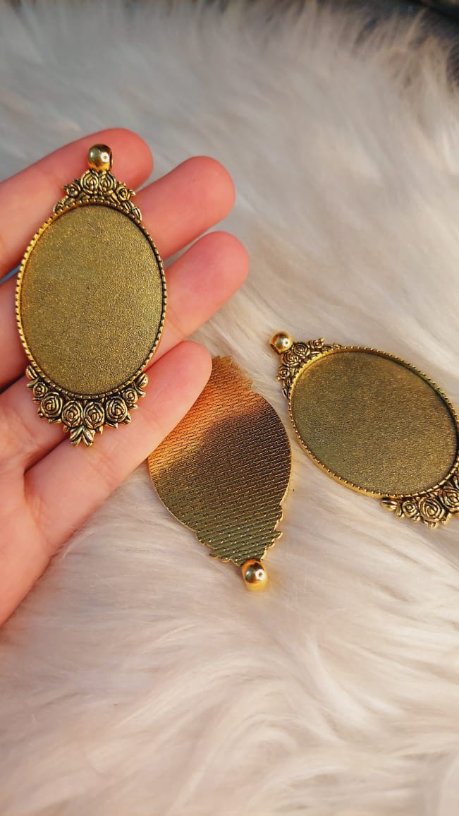 1pc High Quality,Imported Oval Pendants frame