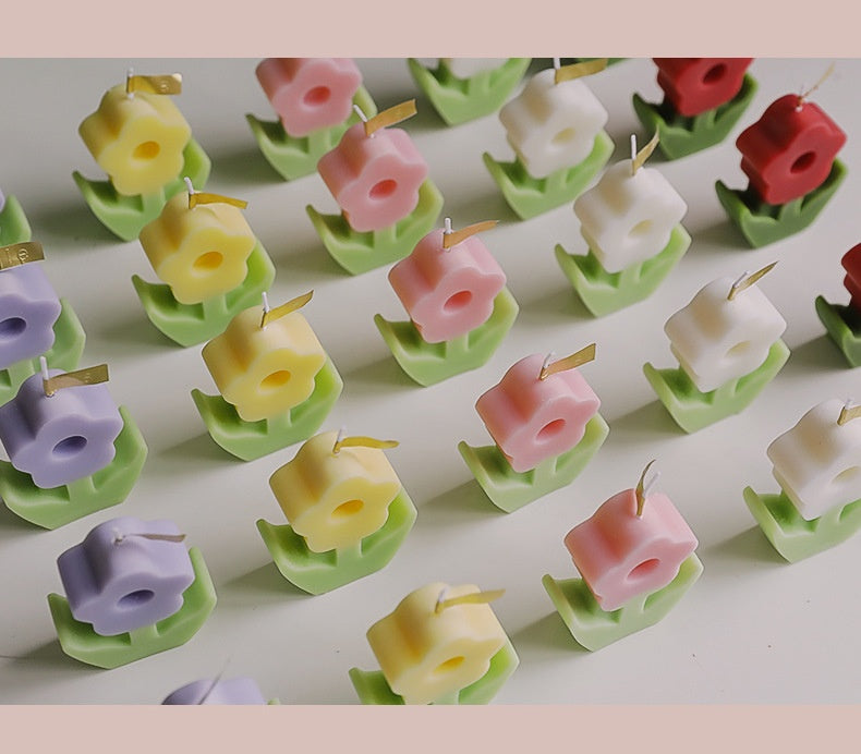 3D Flower Candle Silicone Mold Handmade