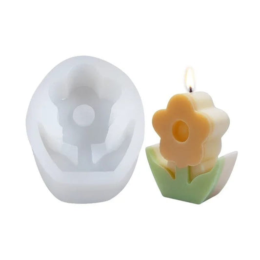 3D Flower Candle Silicone Mold Handmade