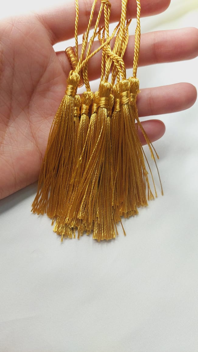 Silk Tussels in Multi & Golden