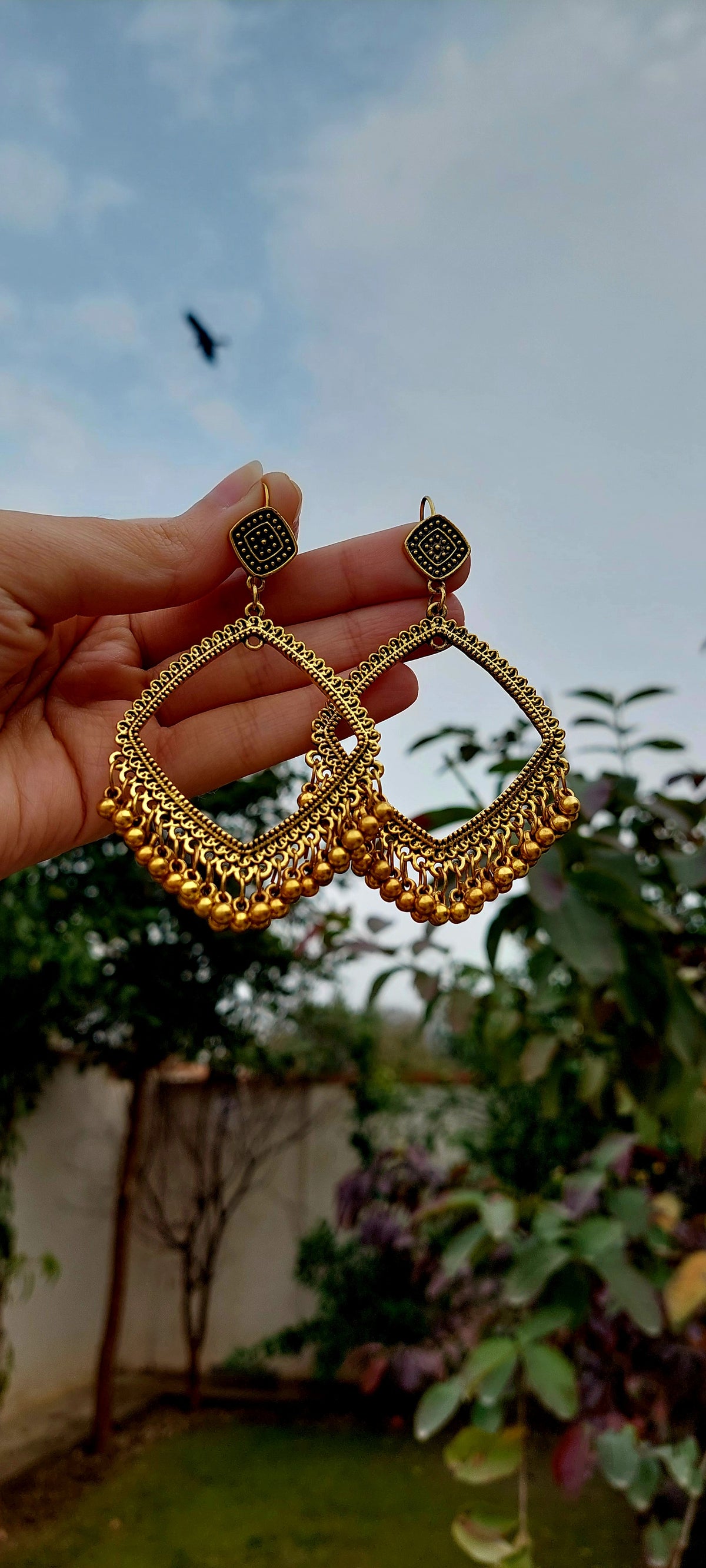 Square Jhumkas
