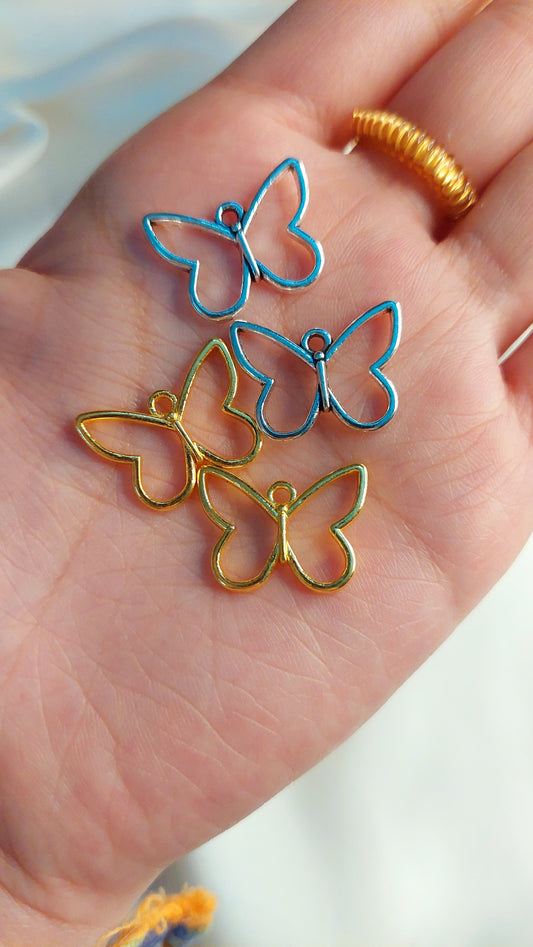 1pc Small Butterfly Bezels / Pendants