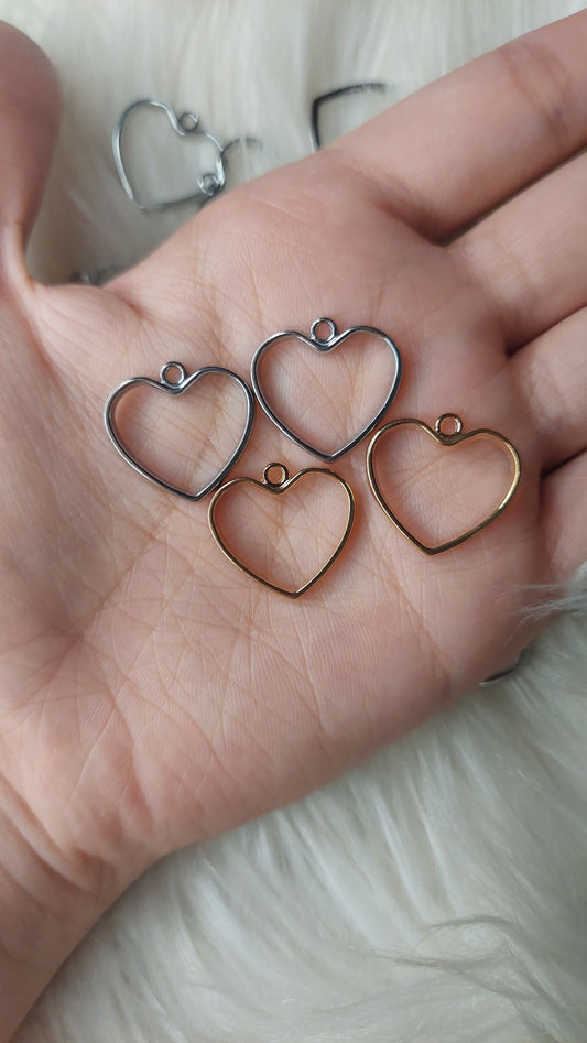 1pc High Quality, Imported Small Heart Bezels