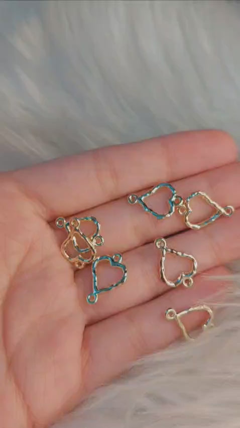 1pc Imported High-Quality Small Irregular Heart-Shaped Bracelet Bases