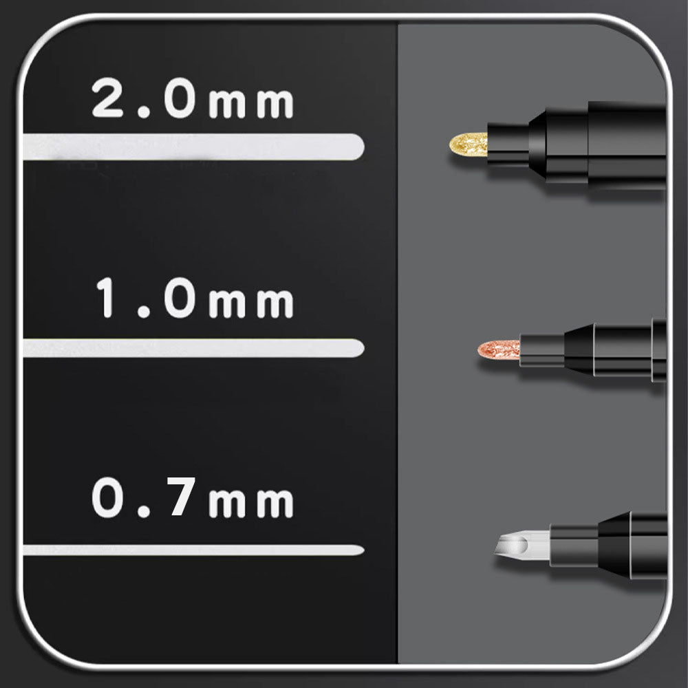Chrome Liquid mirror Markers , 2mm nib size , Gold/Silver ,diy doodle cards , resin articles, ceramics , posters