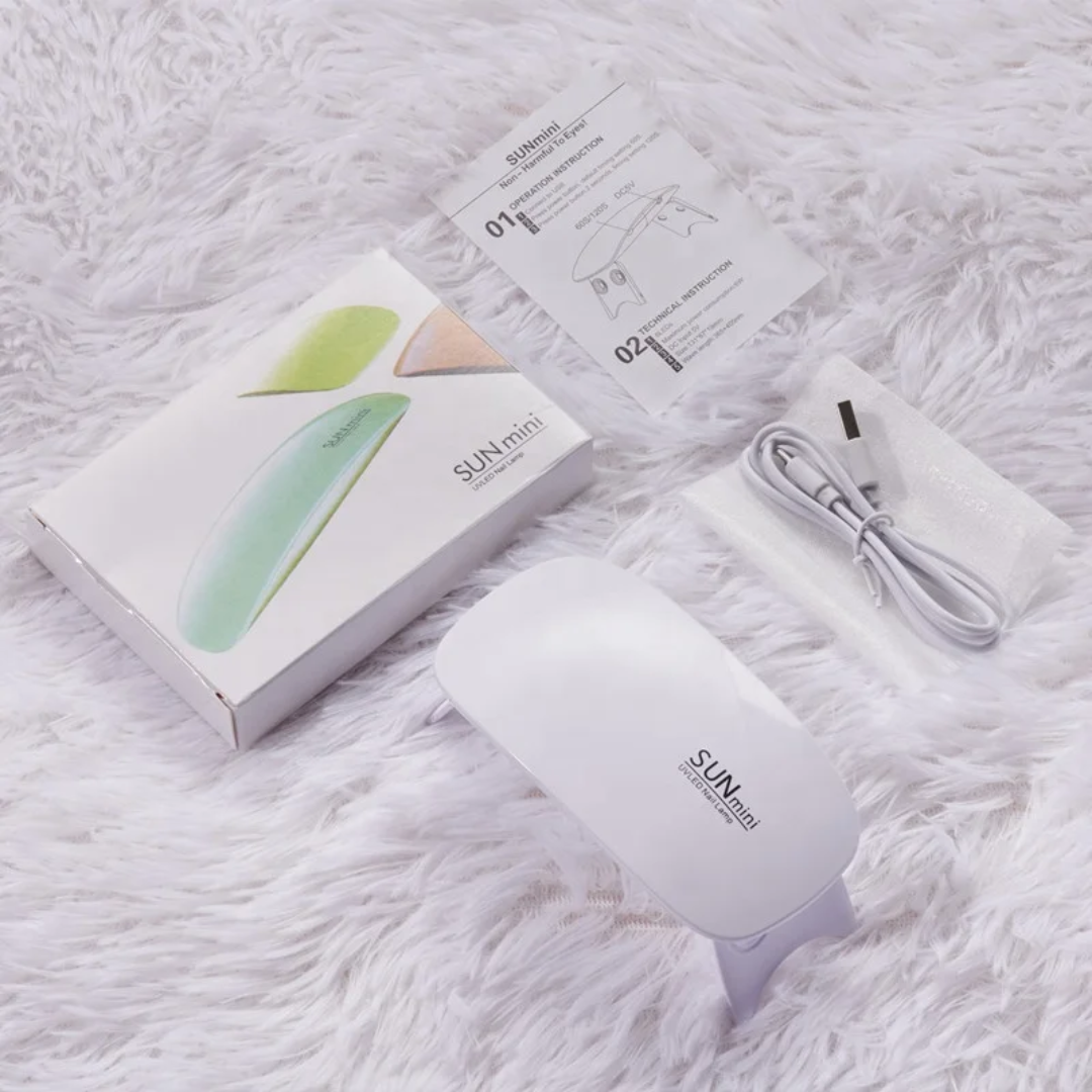 SUN Mini USB phototherapy 6W UV resin / nail gel cure machine , LED portable UV lamp