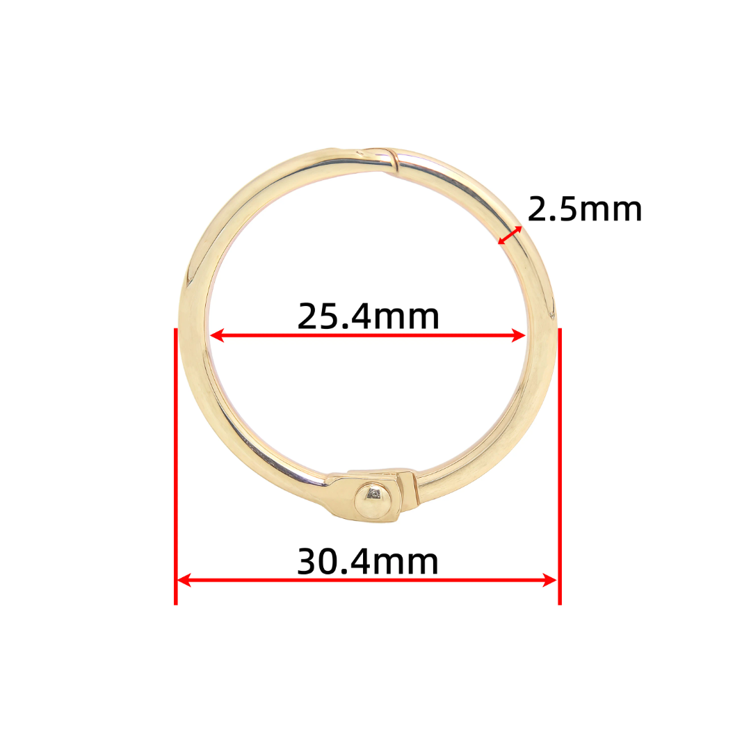 High-quality, imported, Loose leaf binder ring , binding rings 25mm , pack of 5 rings